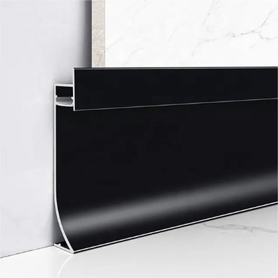 Profissionais de saias de alumínio preto para apartamentos modernos com luzes LED GB5237-2008 Standard