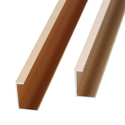 6063/6061/6005/6060 T5/T6 Perfil de alumínio anodizado dourado para decoração de banheiro