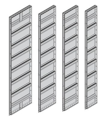 SHENGXIN 6063-T5 Quadro de Alumínio Forro de lajes de alumínio para moldes de concreto de pátio