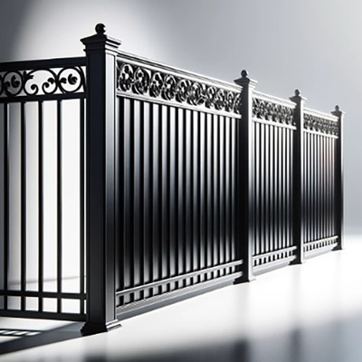 Cercas de alumínio em design moderno combinando personalização e durabilidade com 6063 T5
