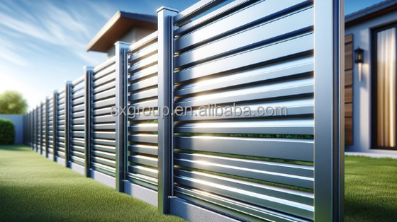 Cercas de jardim Modclassic Design estilo Alumínio Metal Cercas painéis com acessórios
