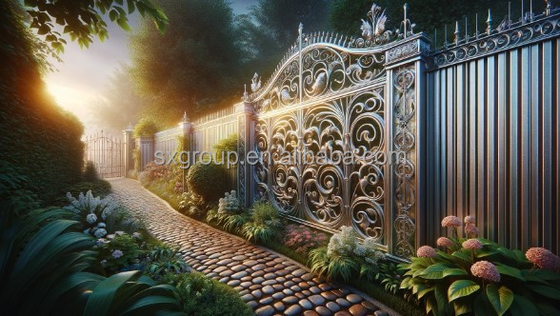Cercas de jardim Modclassic Design estilo Alumínio Metal Cercas painéis com acessórios