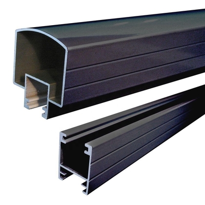 T5 Alumínio U Canal Vidro Barranco Balustrade Balustrade Post Perfil para Cercas de Terraço