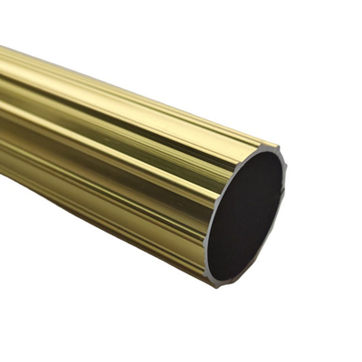 Tratamento de superfície personalizado 6063 T5 Alumínio perfis extrudidos Tubos redondos de vários tipos