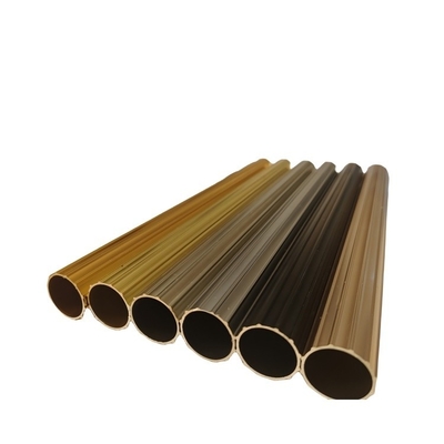Tubos de alumínio 6061 6063 de dureza personalizada para decoração anodizada de janelas e portas