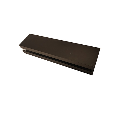 Perfil de alumínio anodizado preto personalizado para porta de armário de vidro de cozinha série 6000