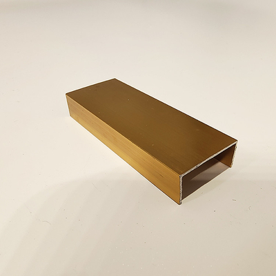 Perfil de alumínio anodizado preto personalizado para porta de armário de vidro de cozinha série 6000