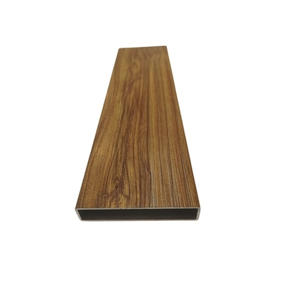 Perfil de grão de madeira de alumínio de cor personalizada para parede exterior decorativa ou cerca