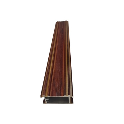 Perfil de grão de madeira de alumínio de cor personalizada para parede exterior decorativa ou cerca