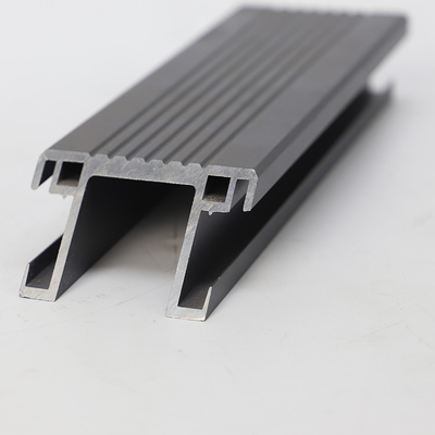 Perfil de alumínio anodizado de cor personalizada para processo profundo e corte CNC de precisão