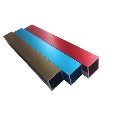 Perfil de extrusão de alumínio com superfície anodizada colorida para linha decorativa Dorado