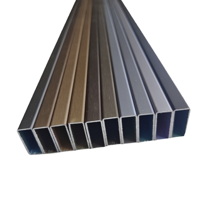 Perfis de extrusão de alumínio anodizado para decorações de janelas e portas comprimento 0,5-6,0M