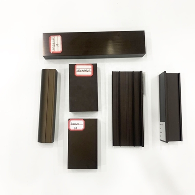 Anhui Shengxin Custom anodizado de bronze revestimento em pó de alumínio preto Profil de porta e janela