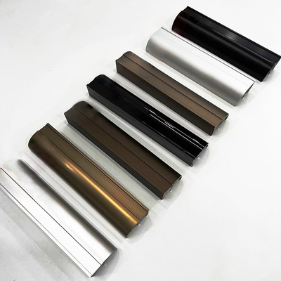 Anhui Shengxin Custom anodizado de bronze revestimento em pó de alumínio preto Profil de porta e janela