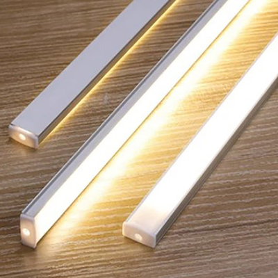 Canal de perfil de tira LED solicitado pelo cliente para perfil de alumínio de luz LED quadrada