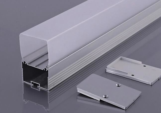 Perfil LED anodizado de alumínio para tiras de iluminação de cores personalizadas comprimento 5,8-6,0M