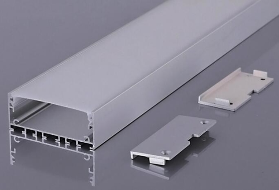 Perfil LED anodizado de alumínio para tiras de iluminação de cores personalizadas comprimento 5,8-6,0M