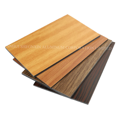 Venda direta T3-T8 Temperatura ACP Tamanho PVDF Painel de alumínio composto de parede de cortina à prova de fogo