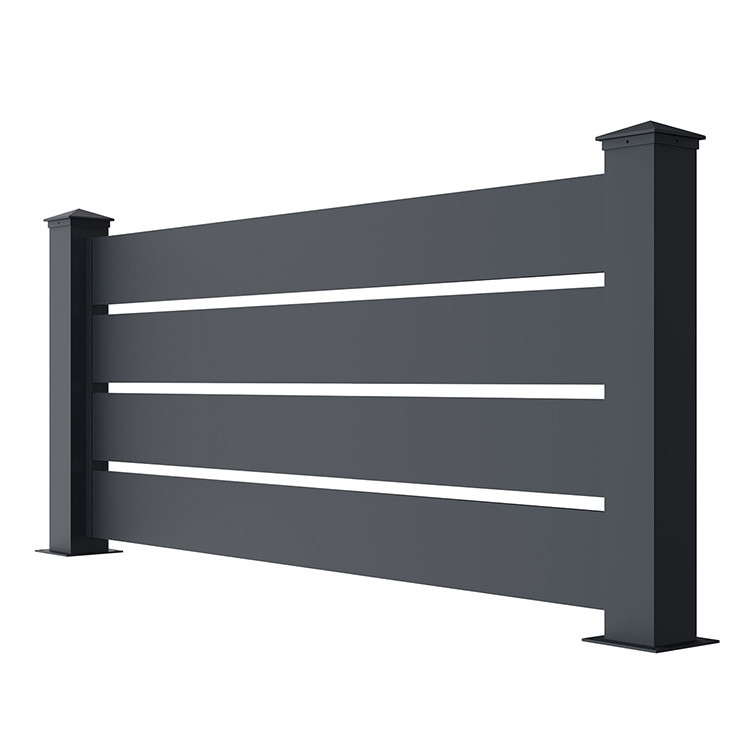 Sistema de vedação de alumínio polido de painel decorativo exterior para piscina de jardim Painéis de barra