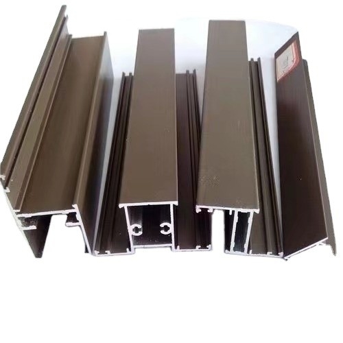 Min 0,3 mm Espessura da parede Perfil de alumínio de bronze para serviço de corte de portas e janelas