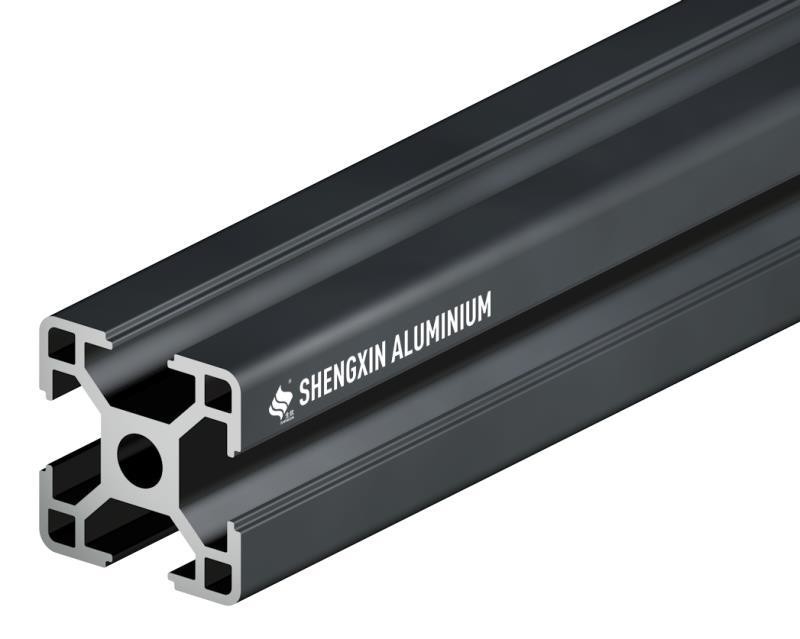Quadro de alumínio Shengxin 6063-T5 2020 2040 T Slot Anodizante Profil de alumínio prateado preto