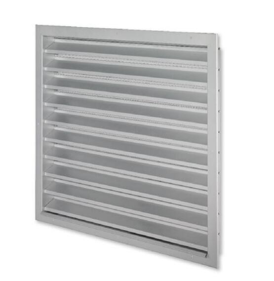 Exterior Louver de tempo Janela Louver de alumínio em acabamento de moinho e perfil anodizado de prata