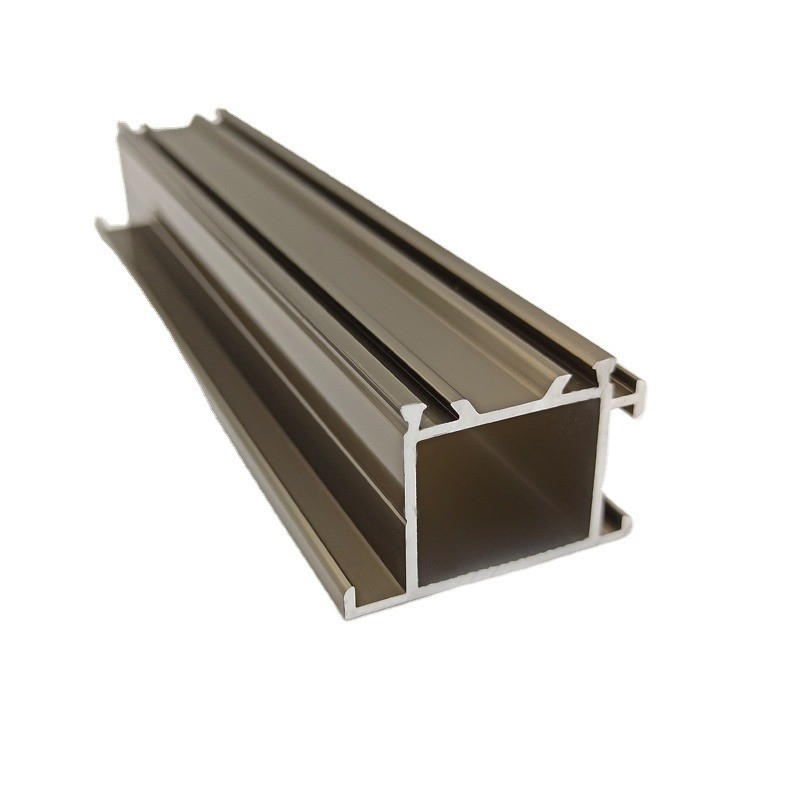 6063-T5 Champagne Bronze Anodized Aluminium Profiles para janelas e portas