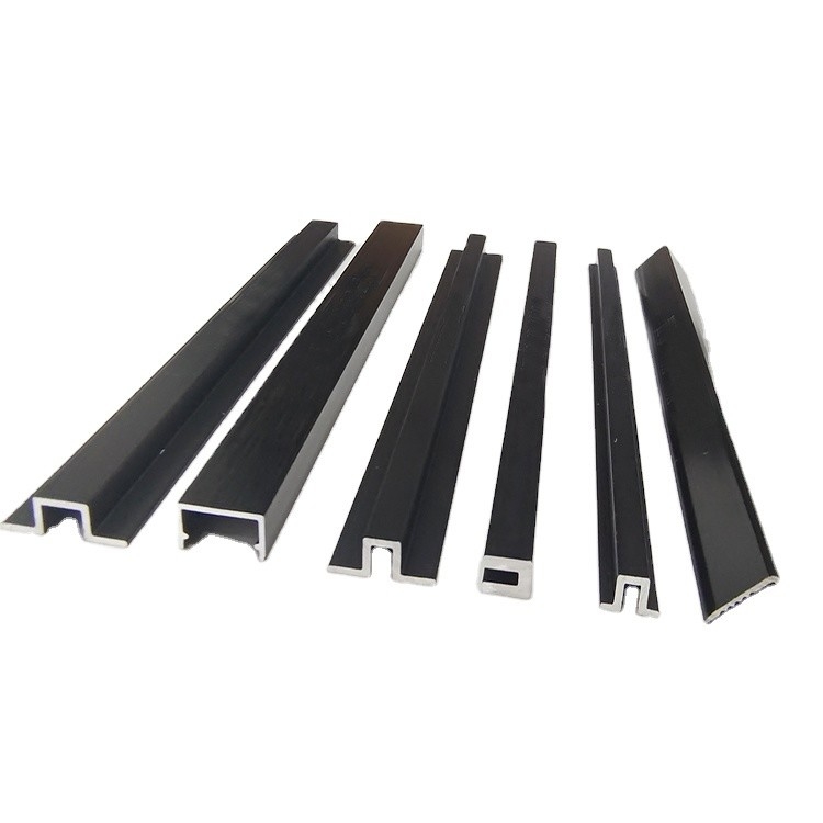 Perfil de alumínio decorativo para apartamentos modernos Ouro e preto 0.8mm-2.0mm espessura