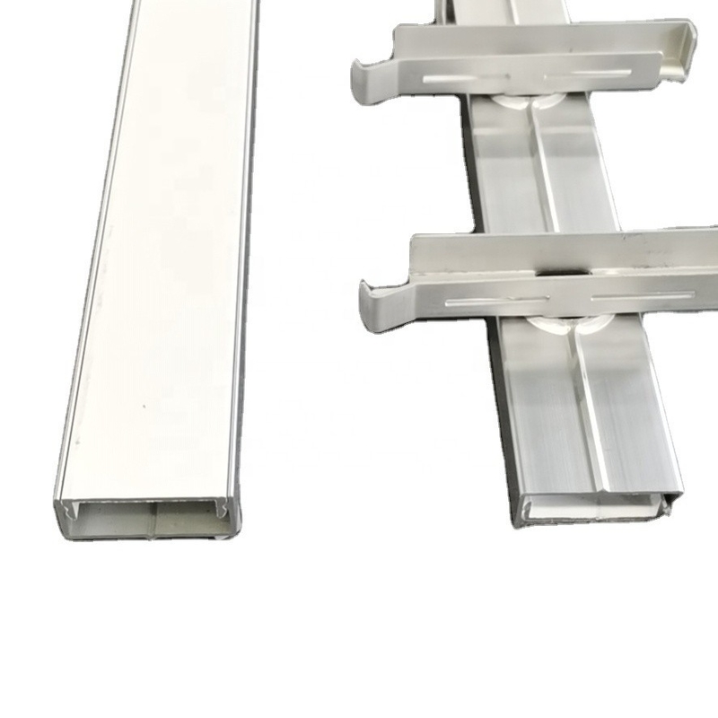 5.8-6.0M Comprimento Painel de vedação de alumínio Kit de hardware do sistema de lâminas para perfil da estrutura