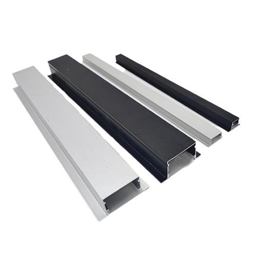 Super Slim 3 Meter Anjo LED Alumínio Profil Canal para Iluminação Recessada em Preto