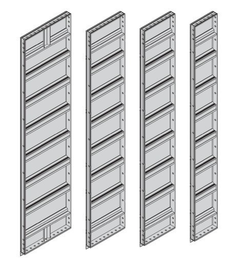 SHENGXIN 6063-T5 Quadro de Alumínio Forro de lajes de alumínio para moldes de concreto de pátio