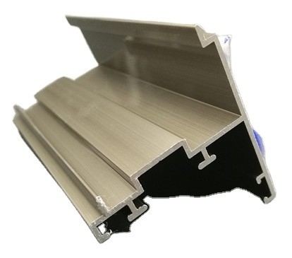 Perfis de alumínio de ouro e prata de comprimento personalizado para o sistema de portas deslizantes T3-T8 Temperatura